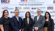 WBO HQ team members. From left to right: Natalia Pérez, special projects intern; Erik Moncayo, international president; Suzanne Lemaitre, executive director; Luis Renella, director of operations; and Andrea Echenique, special projects coordinator.